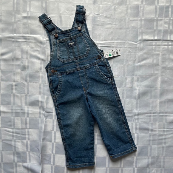 OshKosh B’gosh Blue Denim Carpenter Style Overalls - Picture 1 of 11